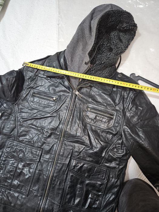 Casaco vintage em pele