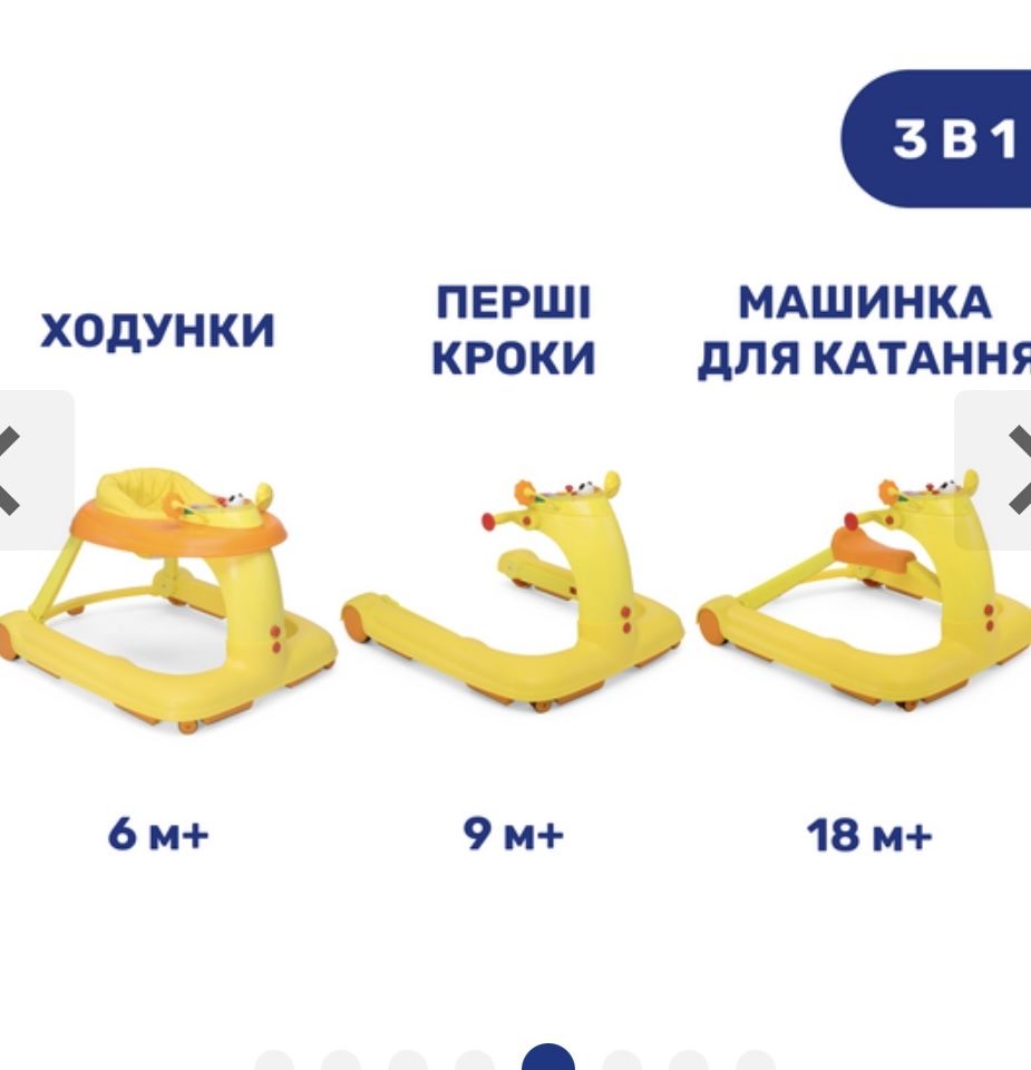 Універсальні ходунки Chicco 3 в 1