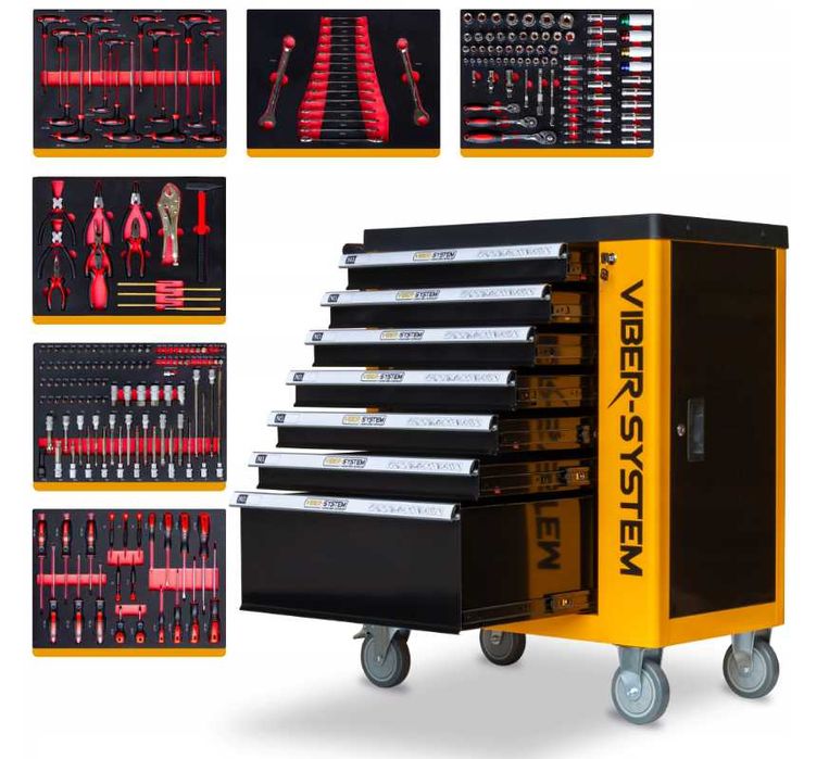 Wózek warsztatowy narzędziowy szafka narzędziowa z wyposażeniem