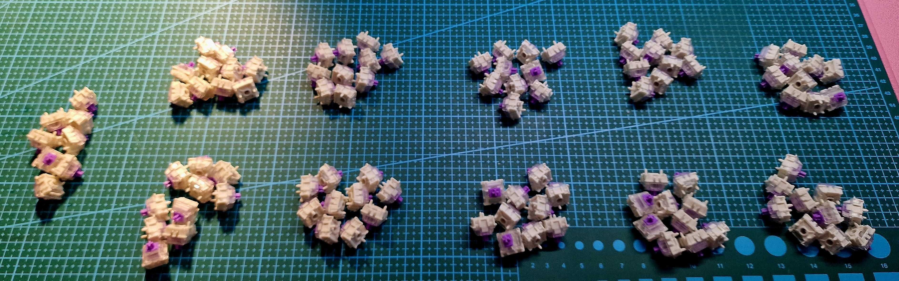 Gateron Double-Rail Magnetic Switch - Nebula - 108szt