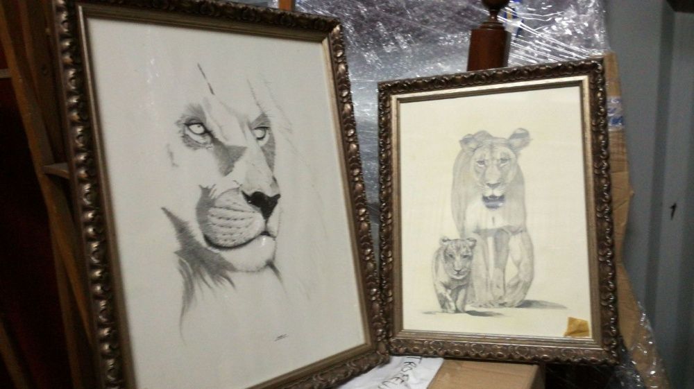 Quadro original carvão