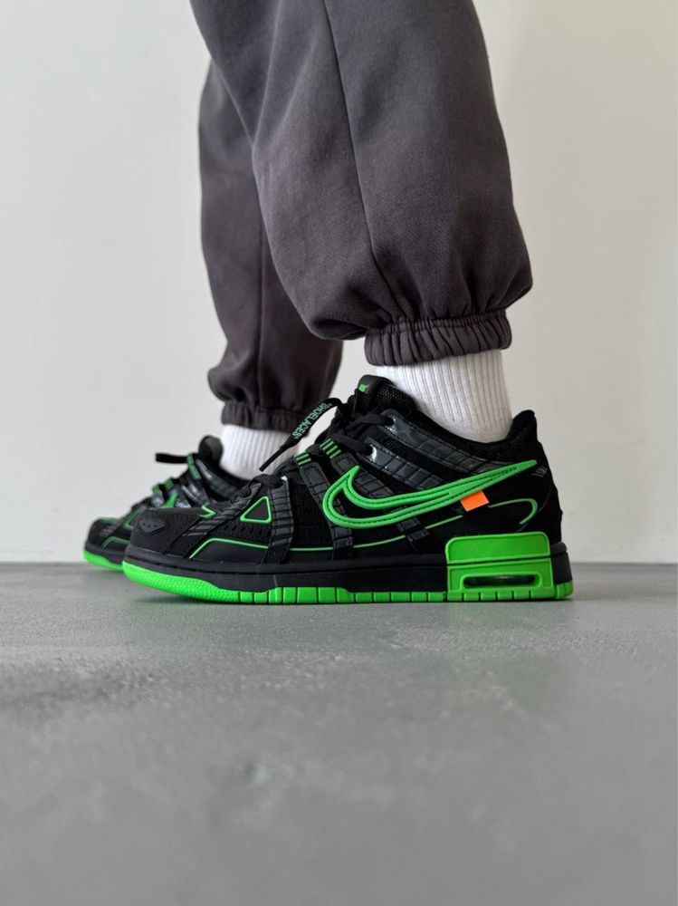 Кросівки Nike OFF-White x Rubber Dunk Black/Green (36-45)