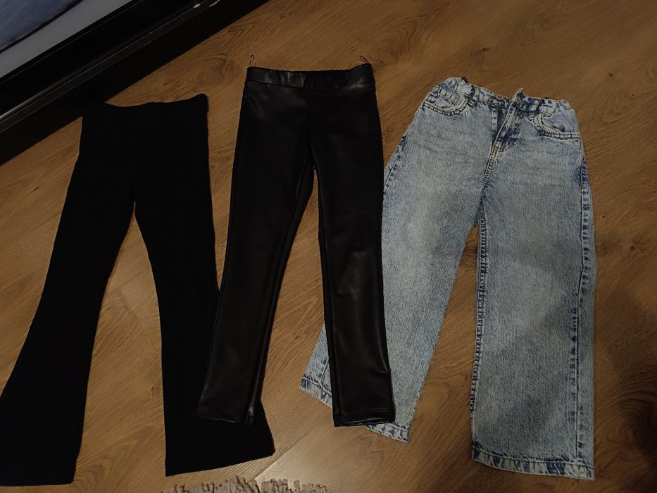 шкіряні штани, джинси для дівчинки