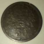 Moeda de 50 centavos de 1938