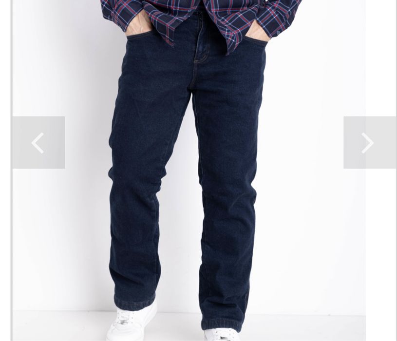 Чоловічі утеплені джинси 34 розмір