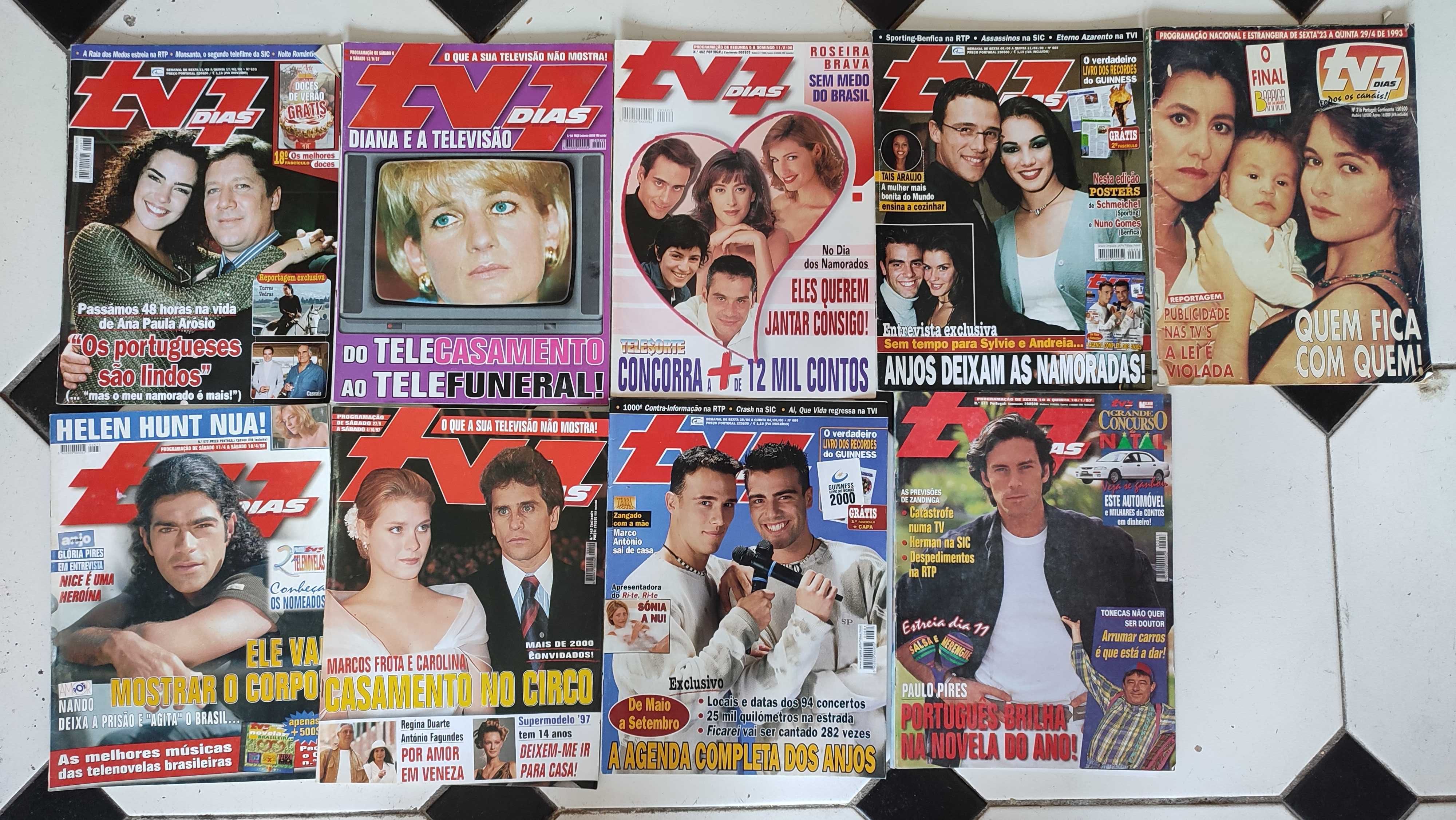 Lote 19 Revistas Nova Gente e TV 7 Dias