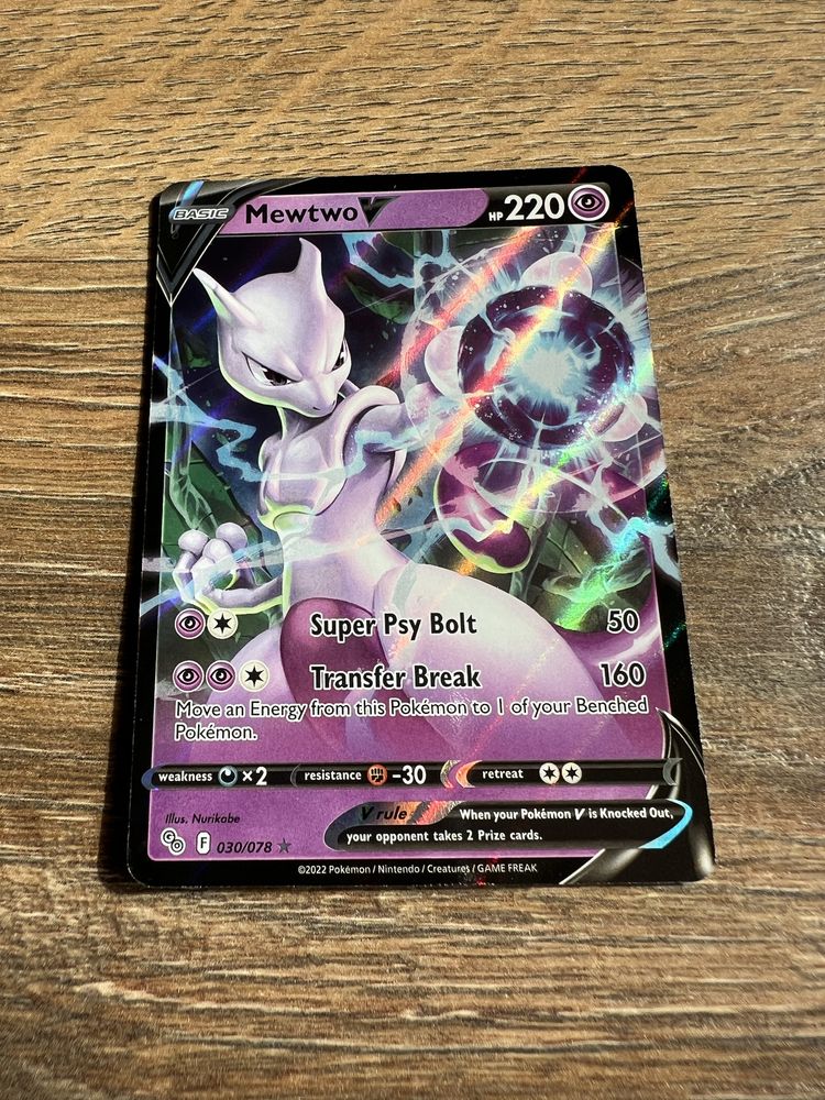 Mewtwo V Pokemon TCG 030/078 Pokemon Go