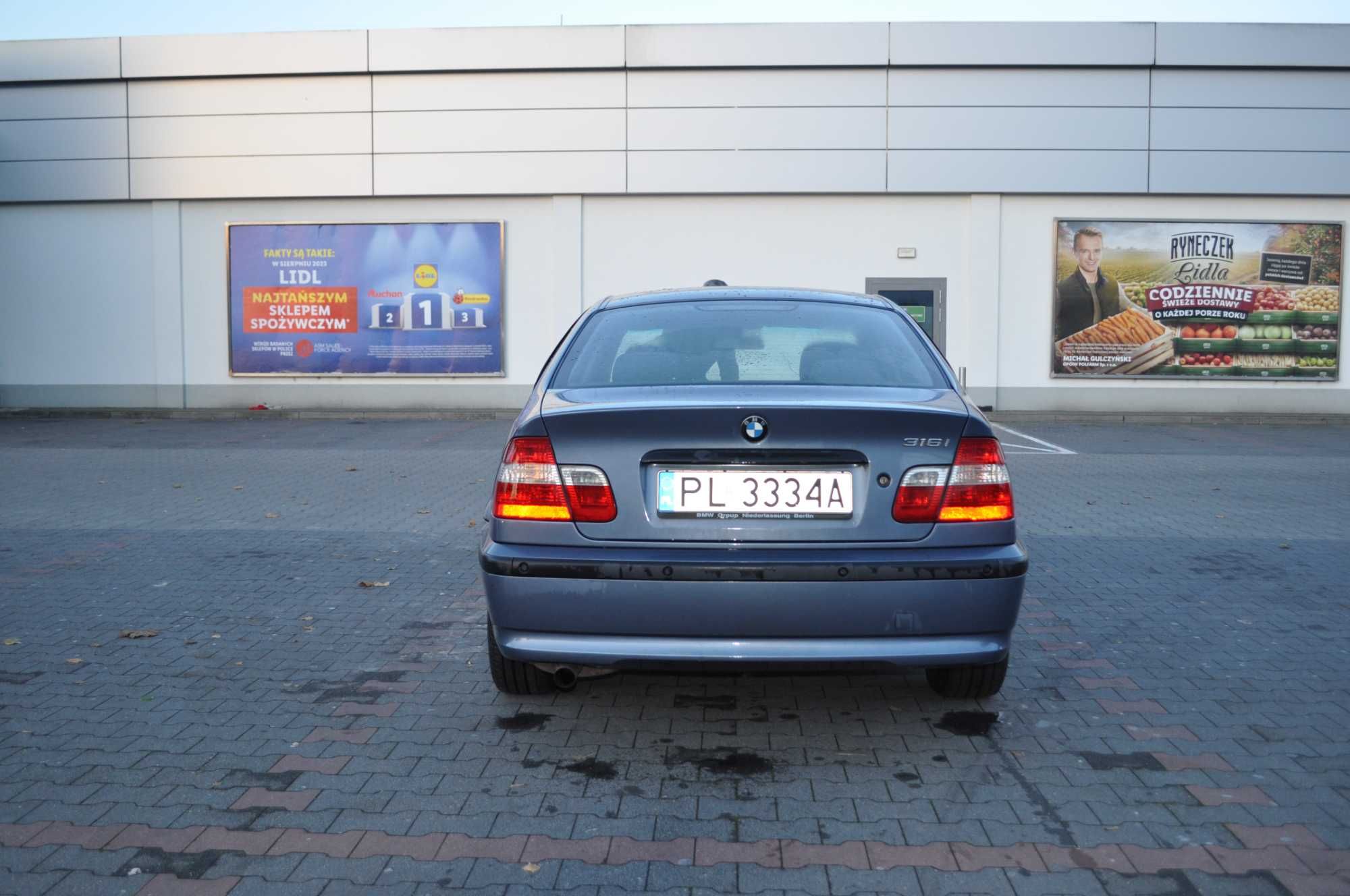 BMW e46, 2003, 316i, 1,8l po liftingu, komplet opon na zmianę, klima