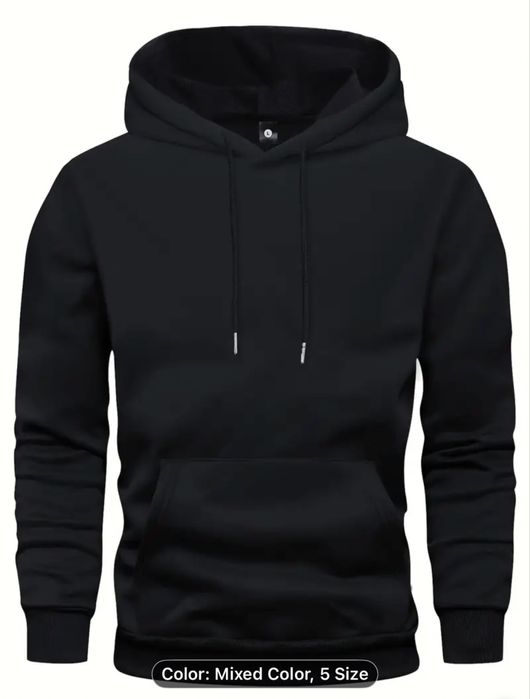 Pack com 5 hoodies de manga comprida para homem.