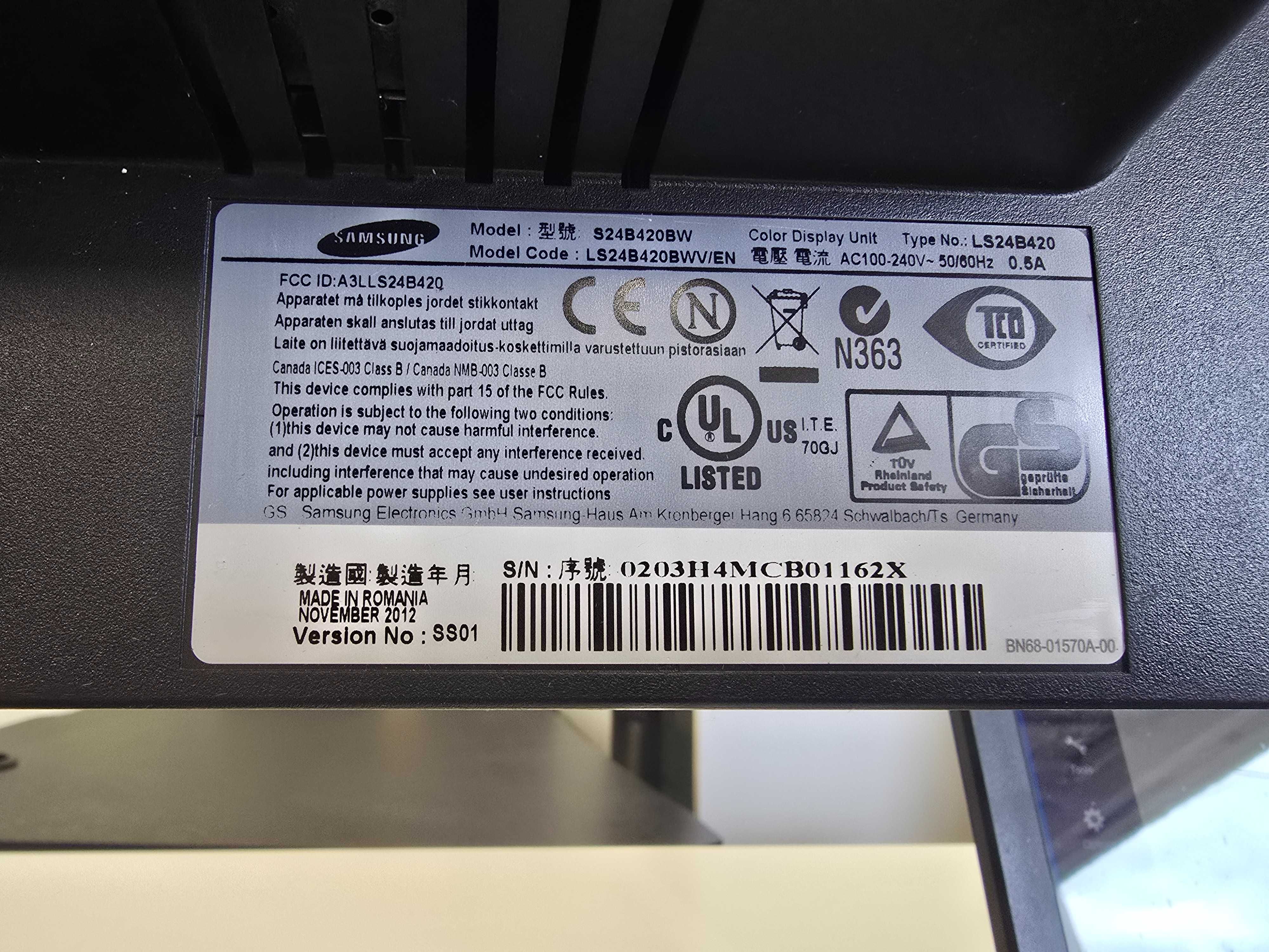 Monitor Samsung 24 cale, Full HD