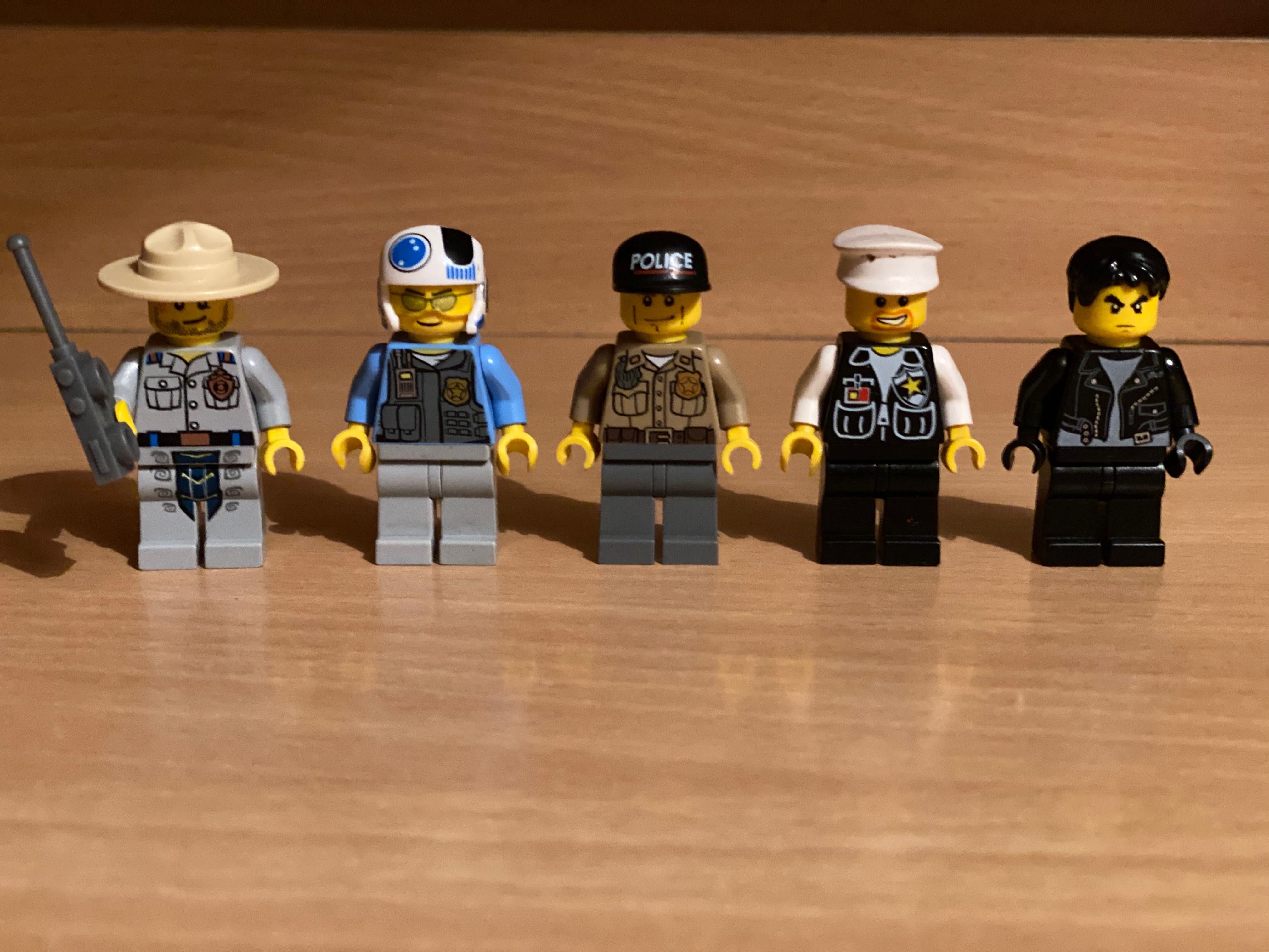 Lego minifigurki figurki Policja [zestaw 5 minifigurek]