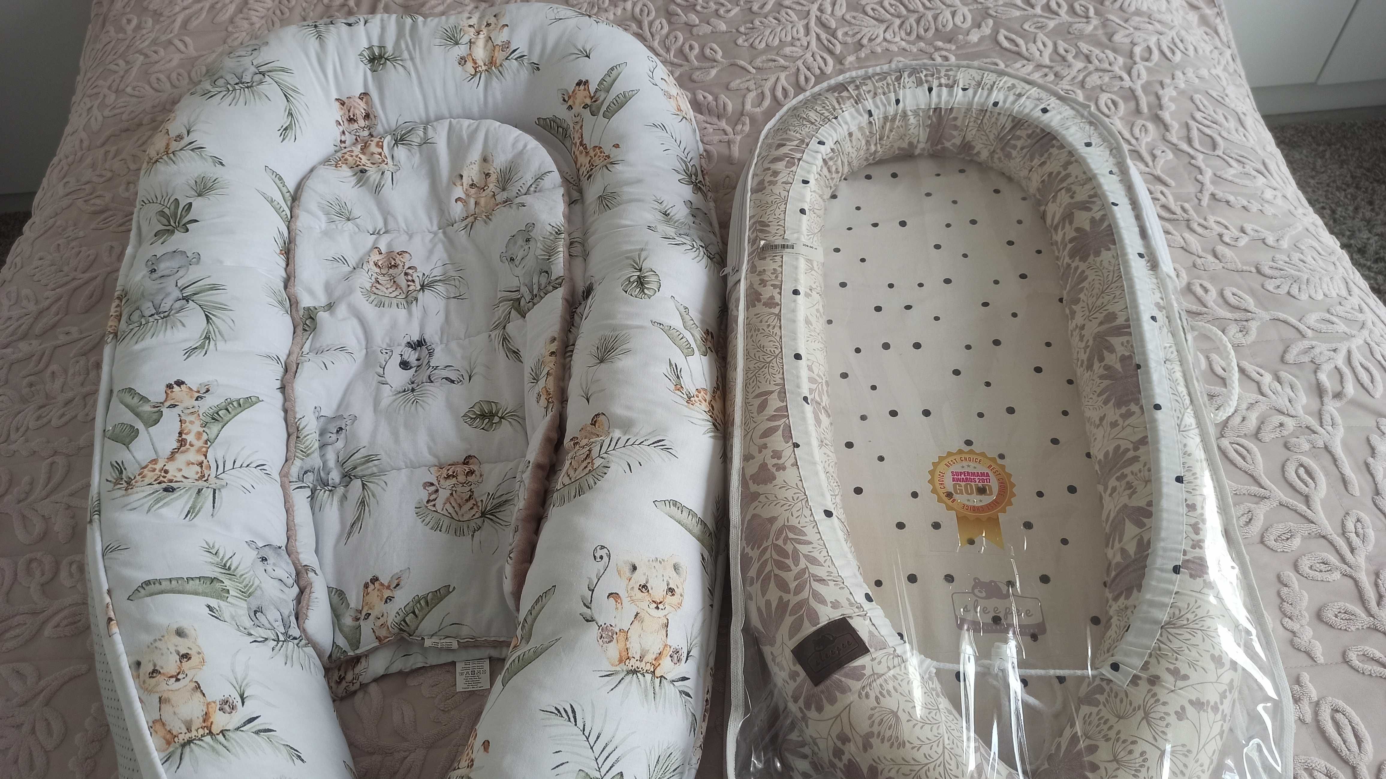 Kokon niemowlęcy Babymam - stan idealny, wzór unisex + kocyk gratis