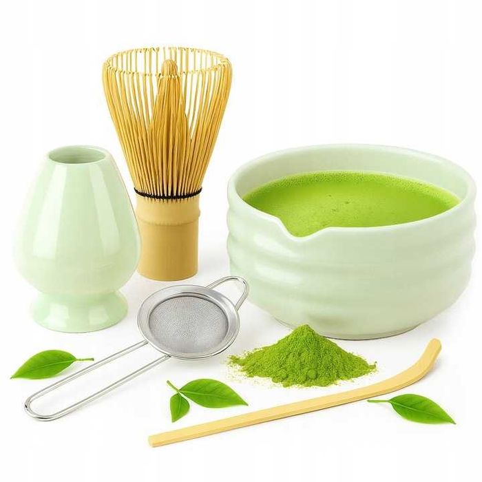 Zestaw do MATCHY 5w1 ceramiczny CZARKA miotełka MATCHA 4 Kolory WR