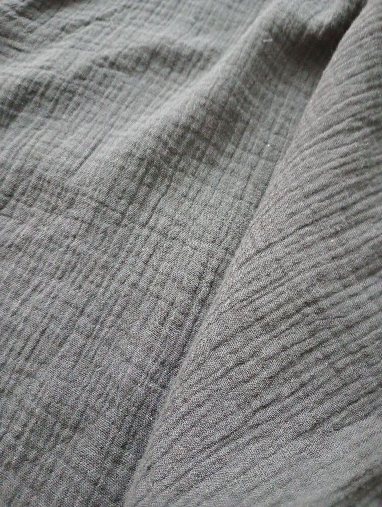 Nowa tunika czarna oversize XL / XXL muślin
