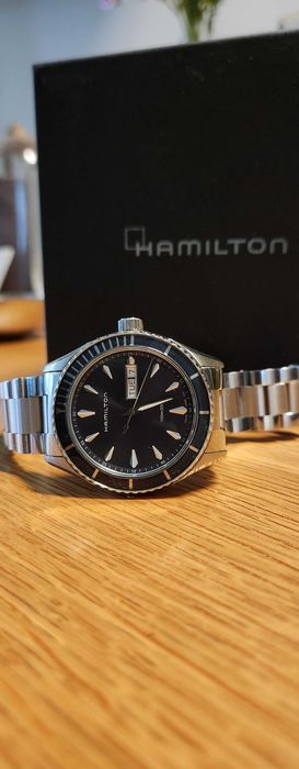 Hamilton Jazzmaster Seaview Day Date Blue Dial
