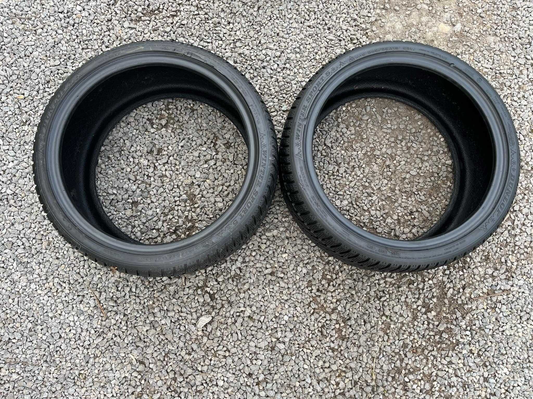 Opony 245/35R19 Dunlop Winter Sport 5 Zima 2sztuki 7,45mm bieżnika