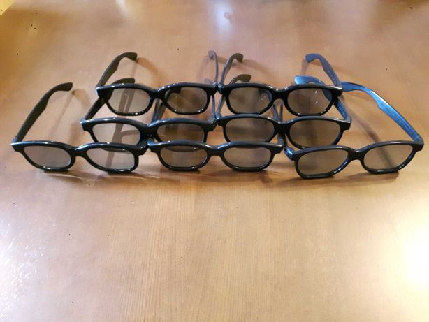 7 pares de Óculos 3D Cinema / Televisão