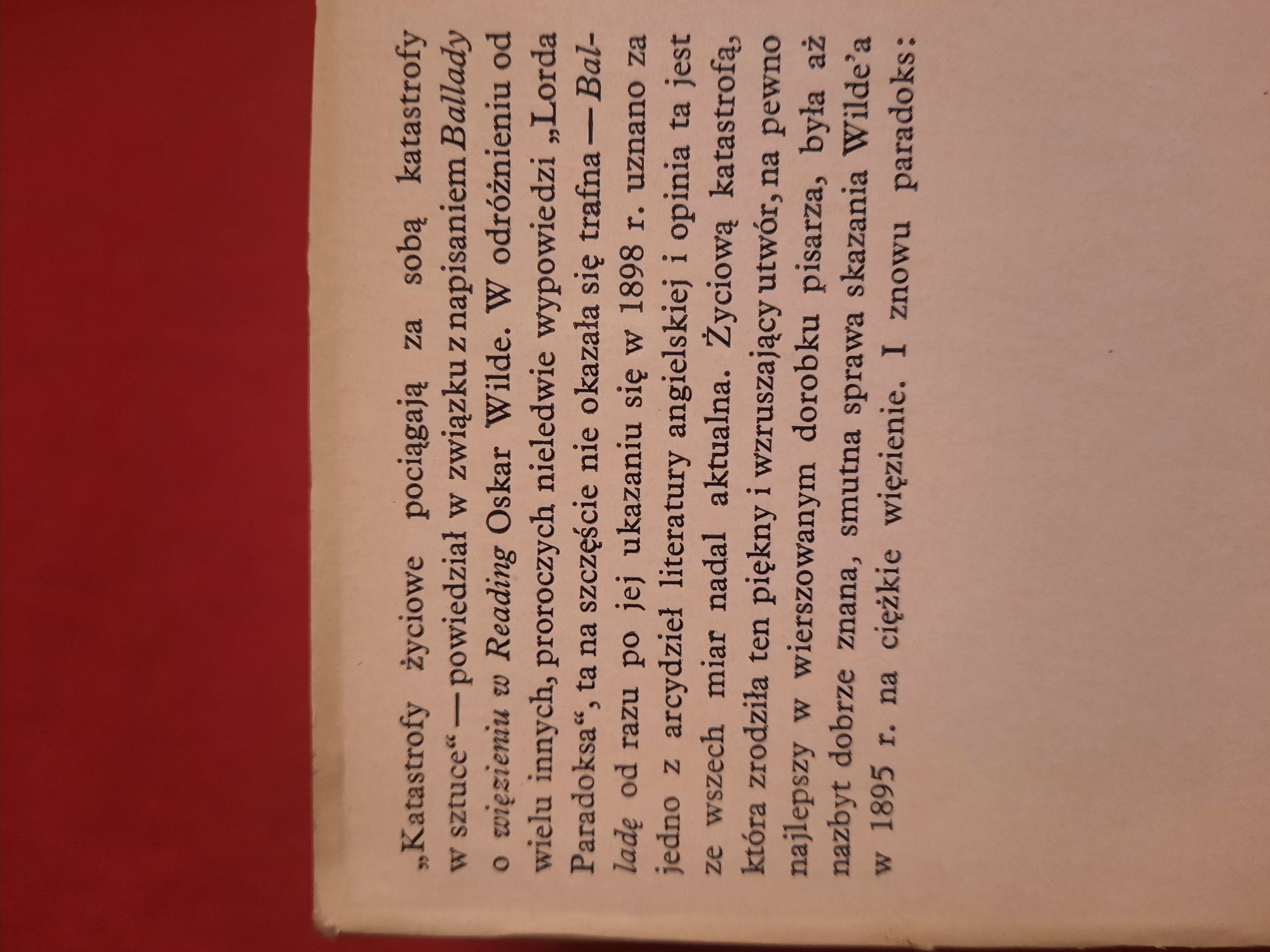 Ballada o więzieniu w Reading Oscar Wilde polski i angielski
