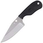 Nóż Spyderco Subway Bowie Black FRN, Satin Plain LC200N by Fred Perrin