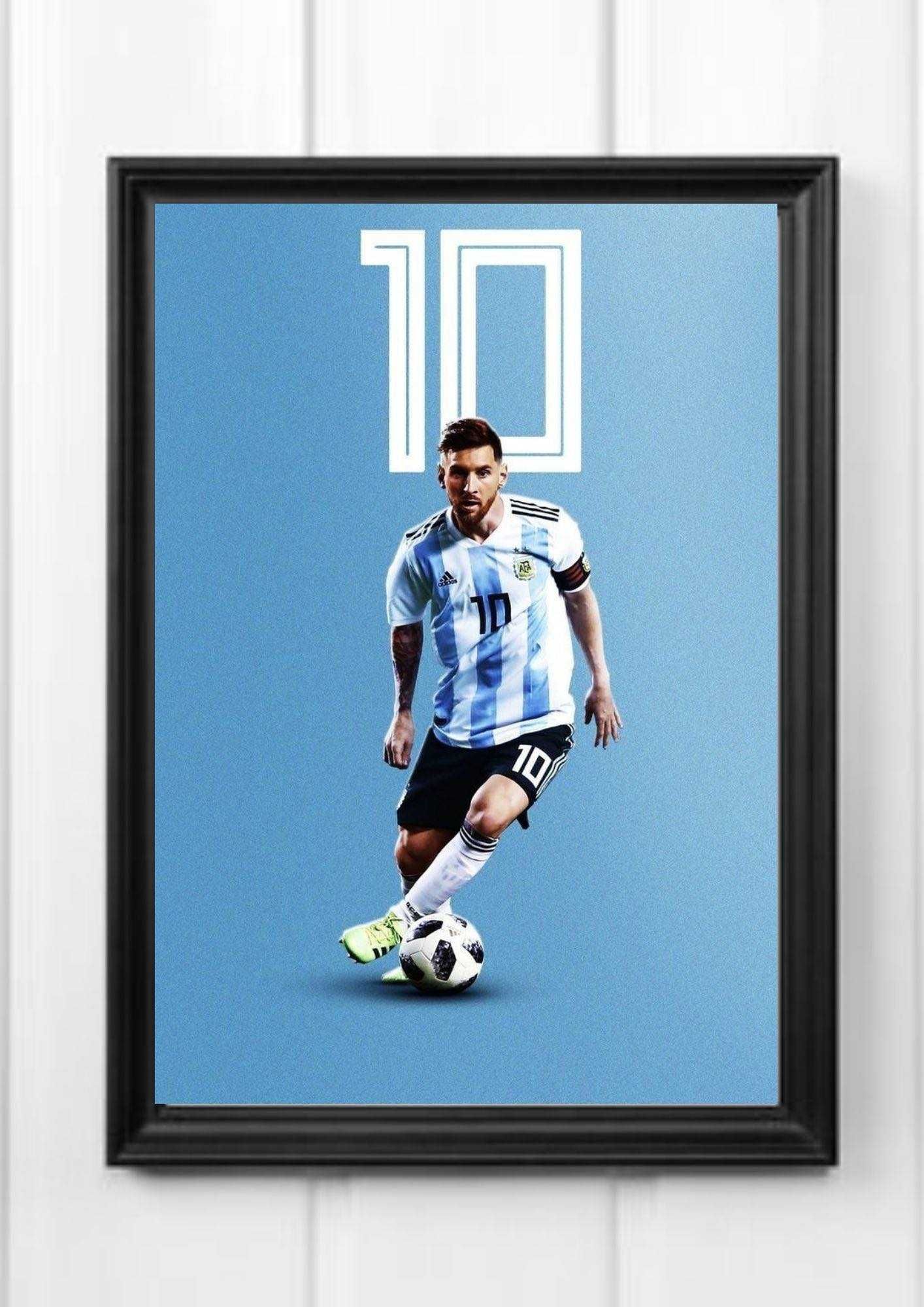 Plakat A4 kodak messi piłka nożna