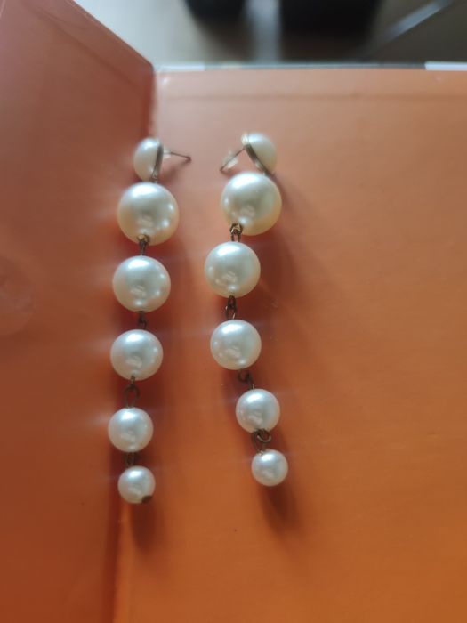 Сережки жемчуг бижутерия
