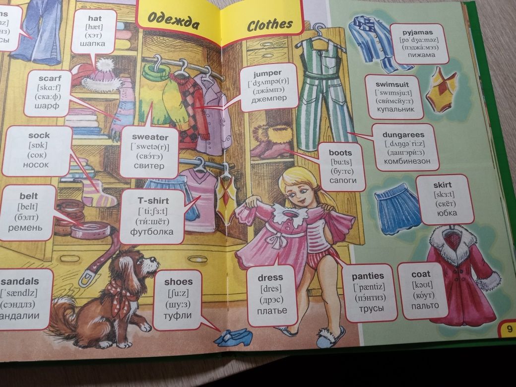 Книга по английскому для малышей в картинках.