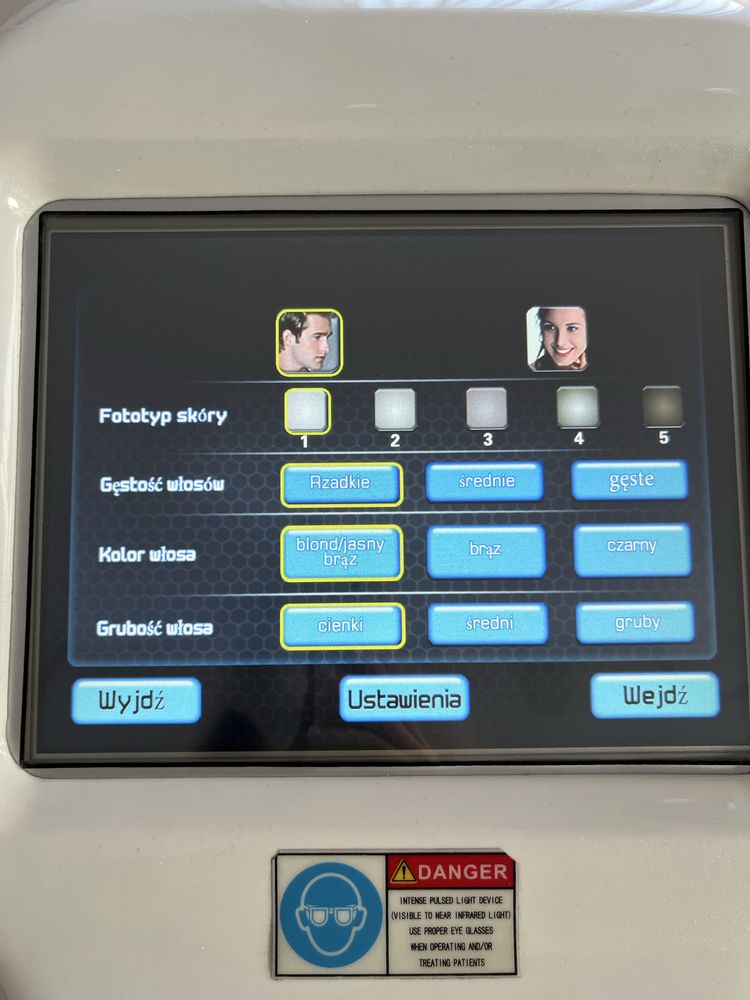 Laser kosmetyczny Elight IPL +RF, depilacja, fotoodmładzanie