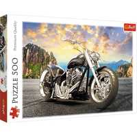 Trefl Puzzle 500 el. Czarny motocykl 37384