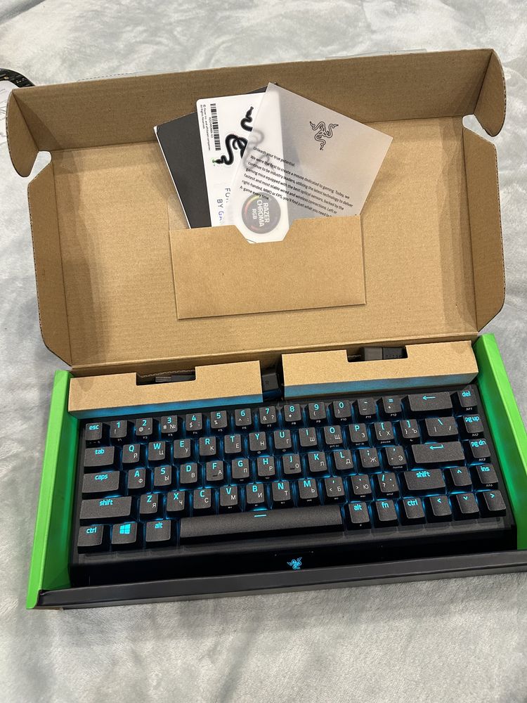 Клавиатура беспроводная Razer BlackWidow V3 Mini Hyperspeed