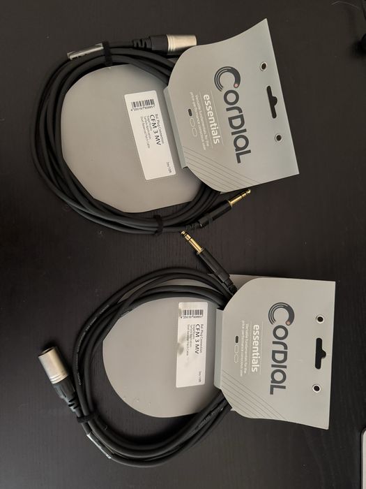 Cabo audio p/ monitor estudio - novo