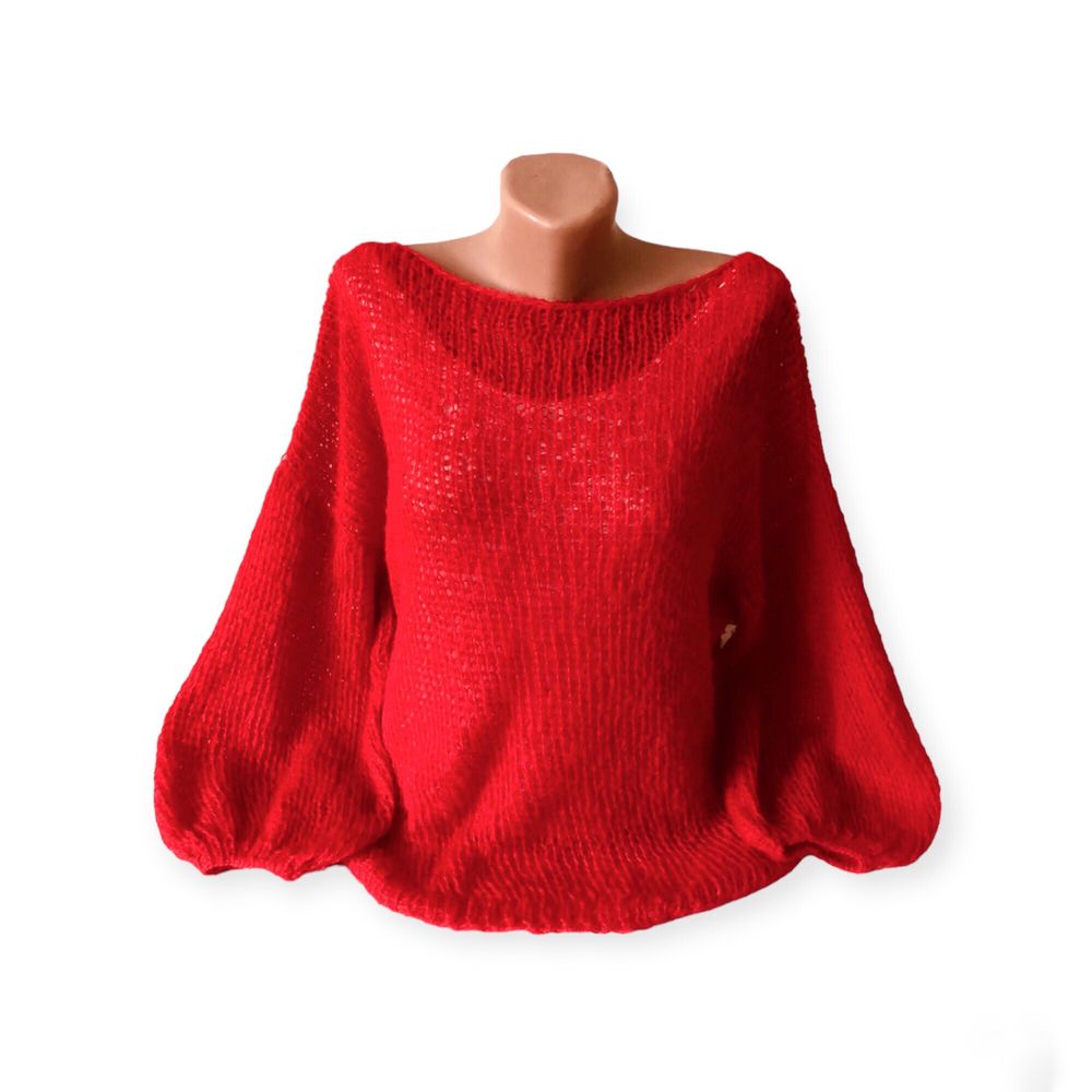 Паутинка вязаний светр з кидмохера