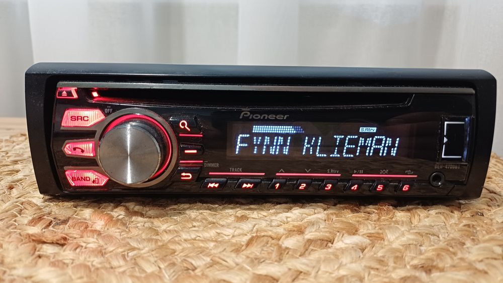 Radio samochodowe Usb Bluetooth Pioneer DEH-4700BT