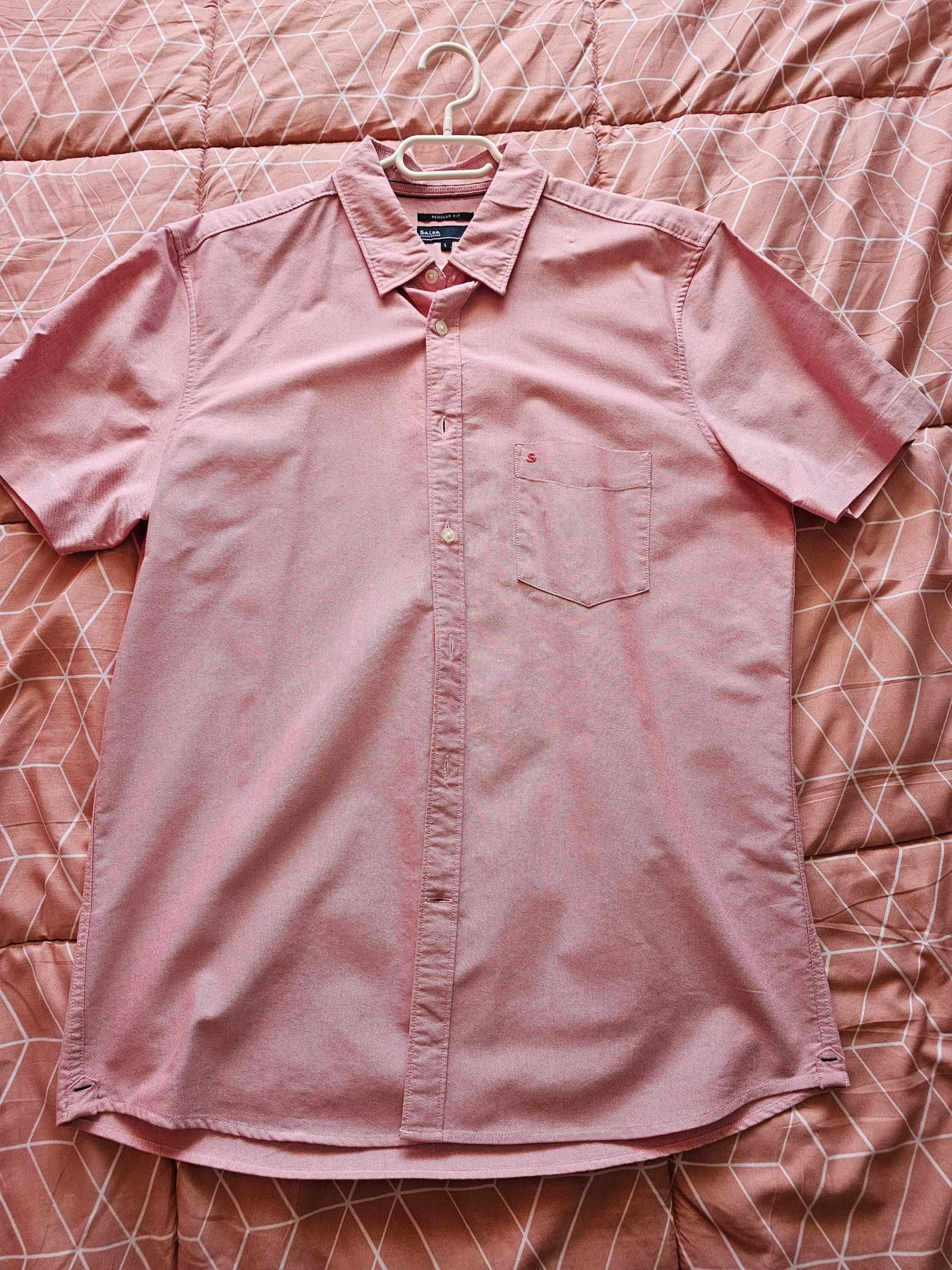 Camisa rosa Salsa homem