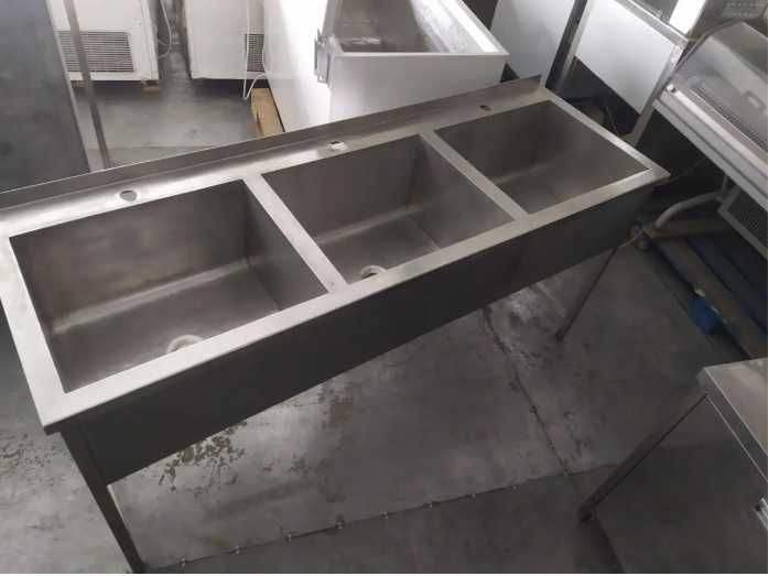 Мийка з нержавіючої сталі бу, подвійна мийка