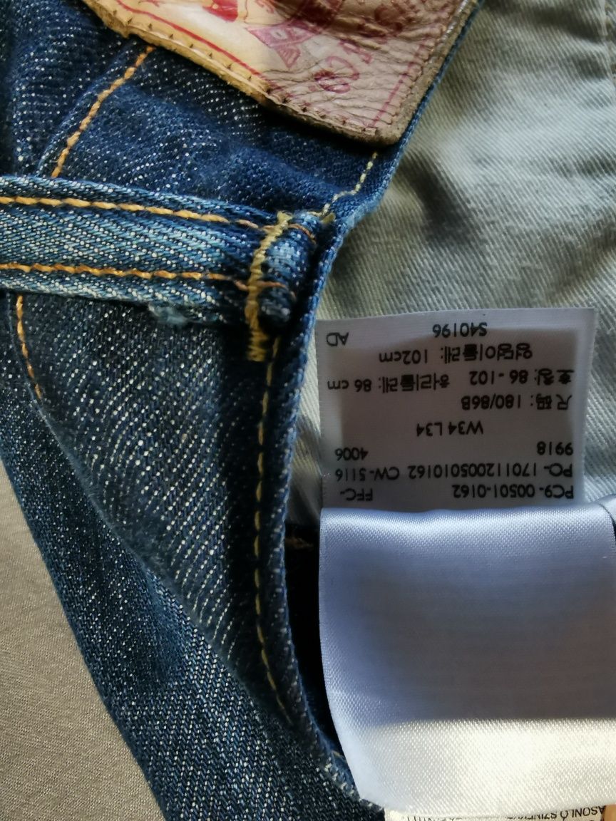 Jeansy Levi's 501 XL W34 L34.