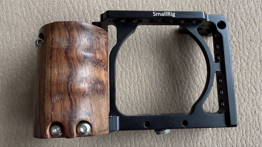 SmallRig Camera Cage Woodgrip for Sony A6000 A6300  A6500