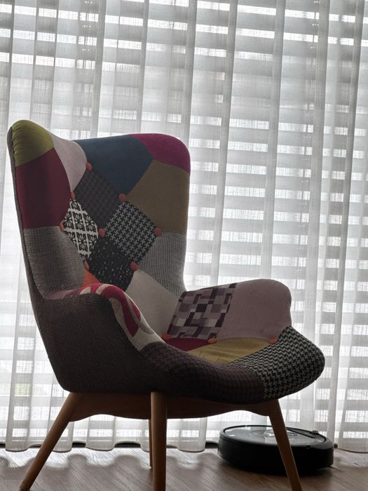 Cadeirao padrao colorido