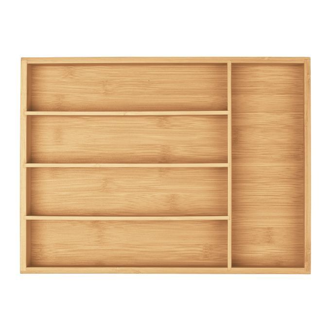 Bambusowy wkład organizer do szuflady na zztucce