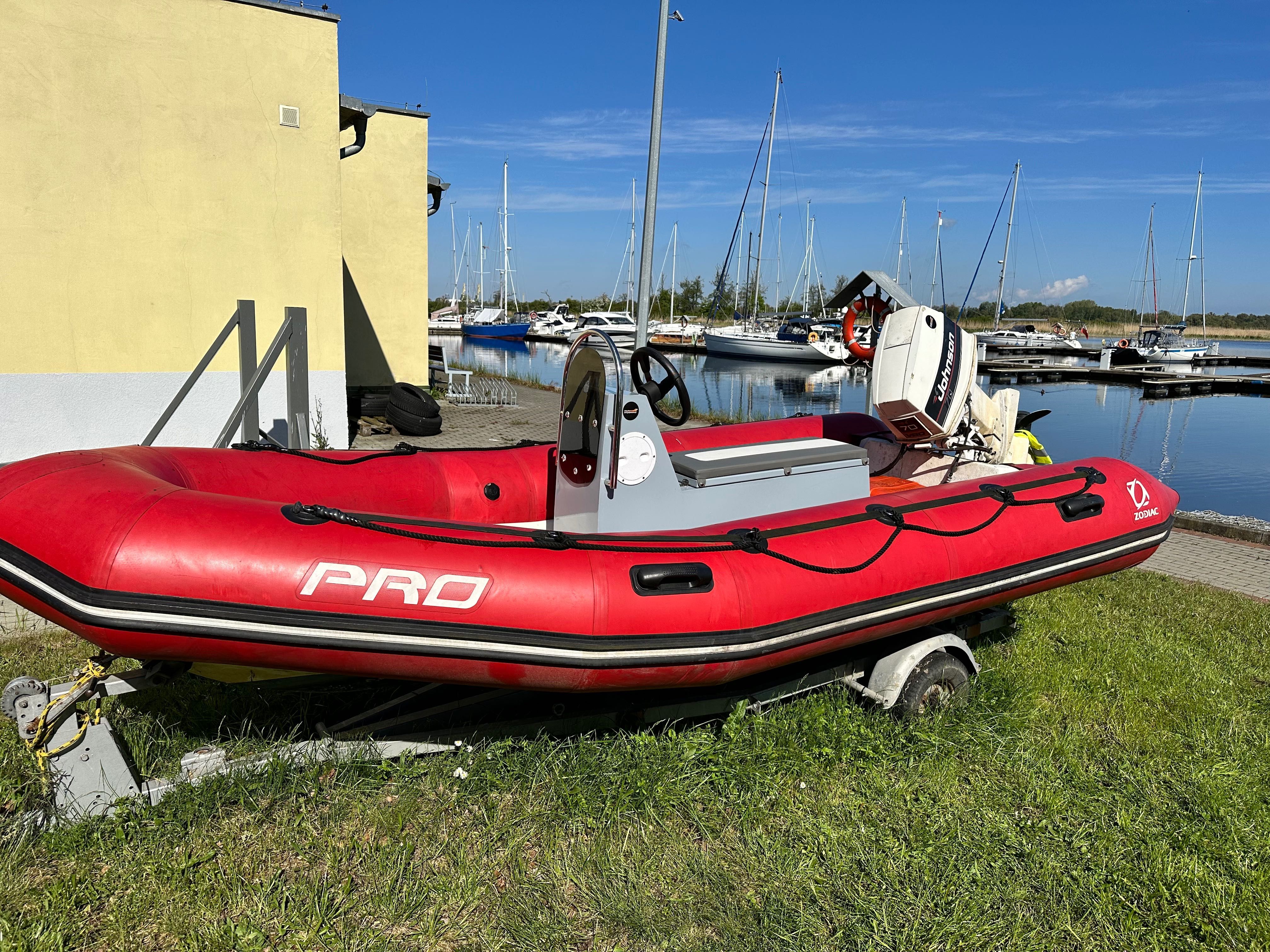 motorówka rib - Zodiac Pro 470 + silnik Johnson 70 KM