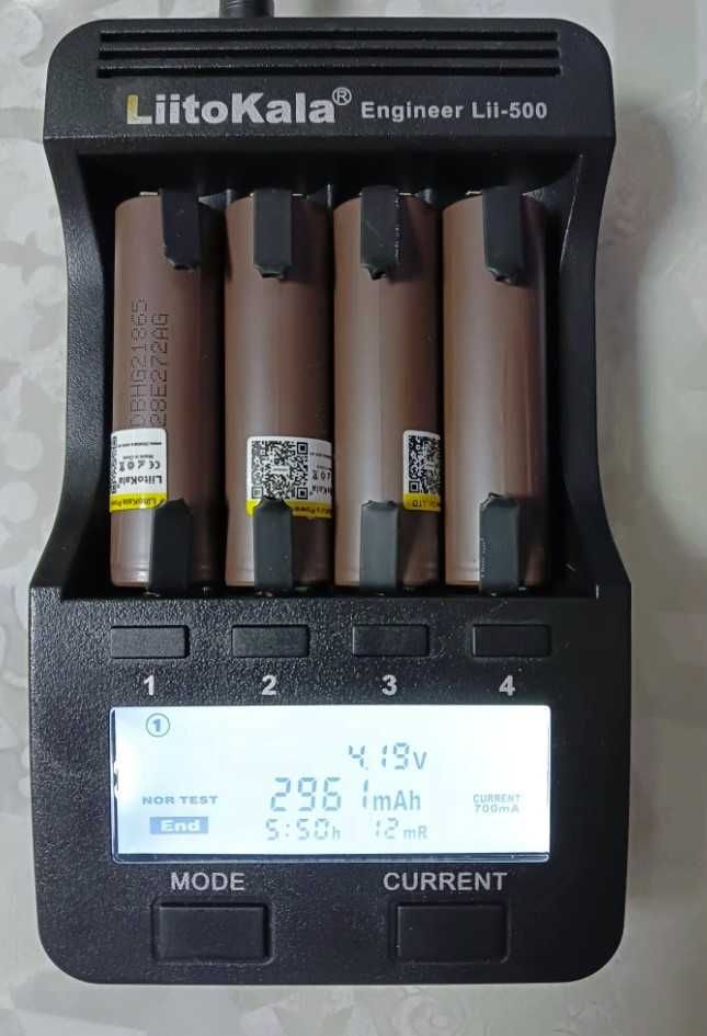 Акумулятор 18650 LiitoKala HG2-N 3000mAh з контактами високотоковий