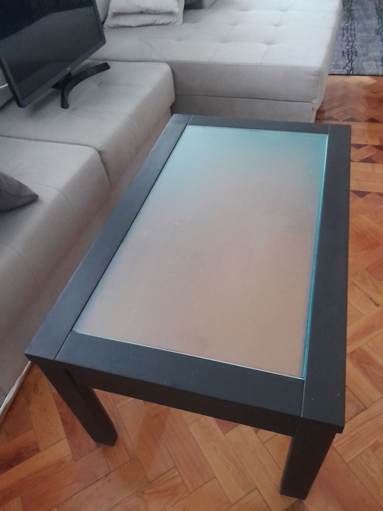 Mesa apoio em vidro