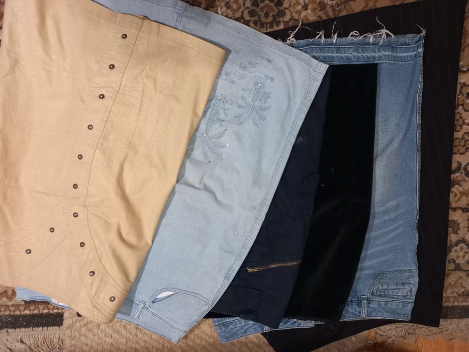 Лот Юбка джинс р.48- 50