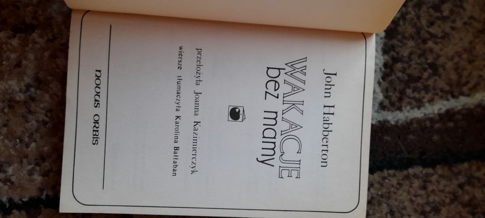 Wakacje bez mamy - John Habberton wyd I 1995