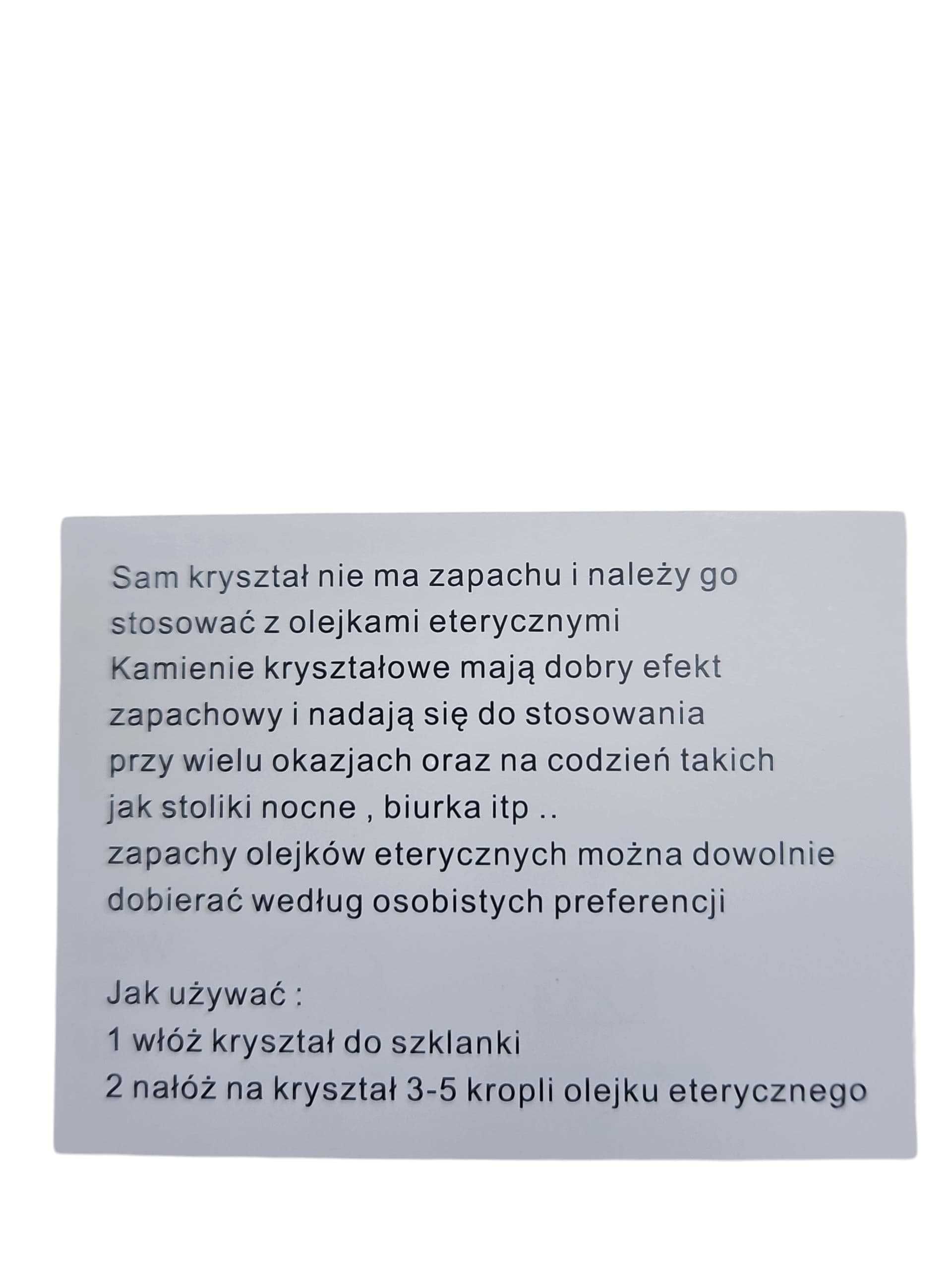 Dyfuzory Olejkowe z Naturalnymi Kryształami
HOME & FRAGRANCE