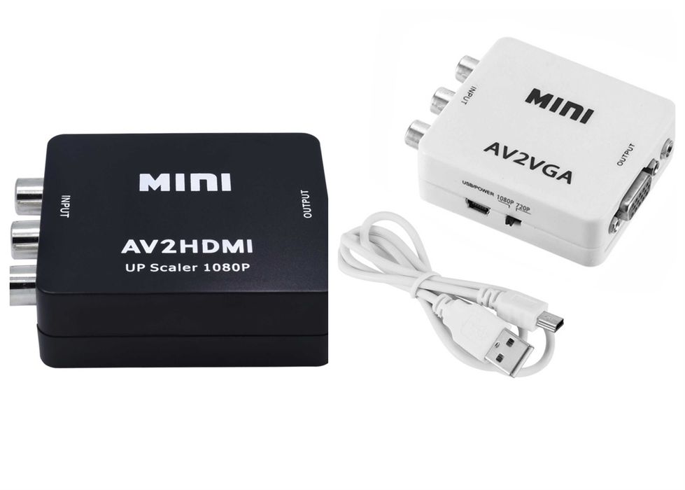 Конвертер RCA AV BNC в HDMI перетворювач адаптер АЦП AV в VGA