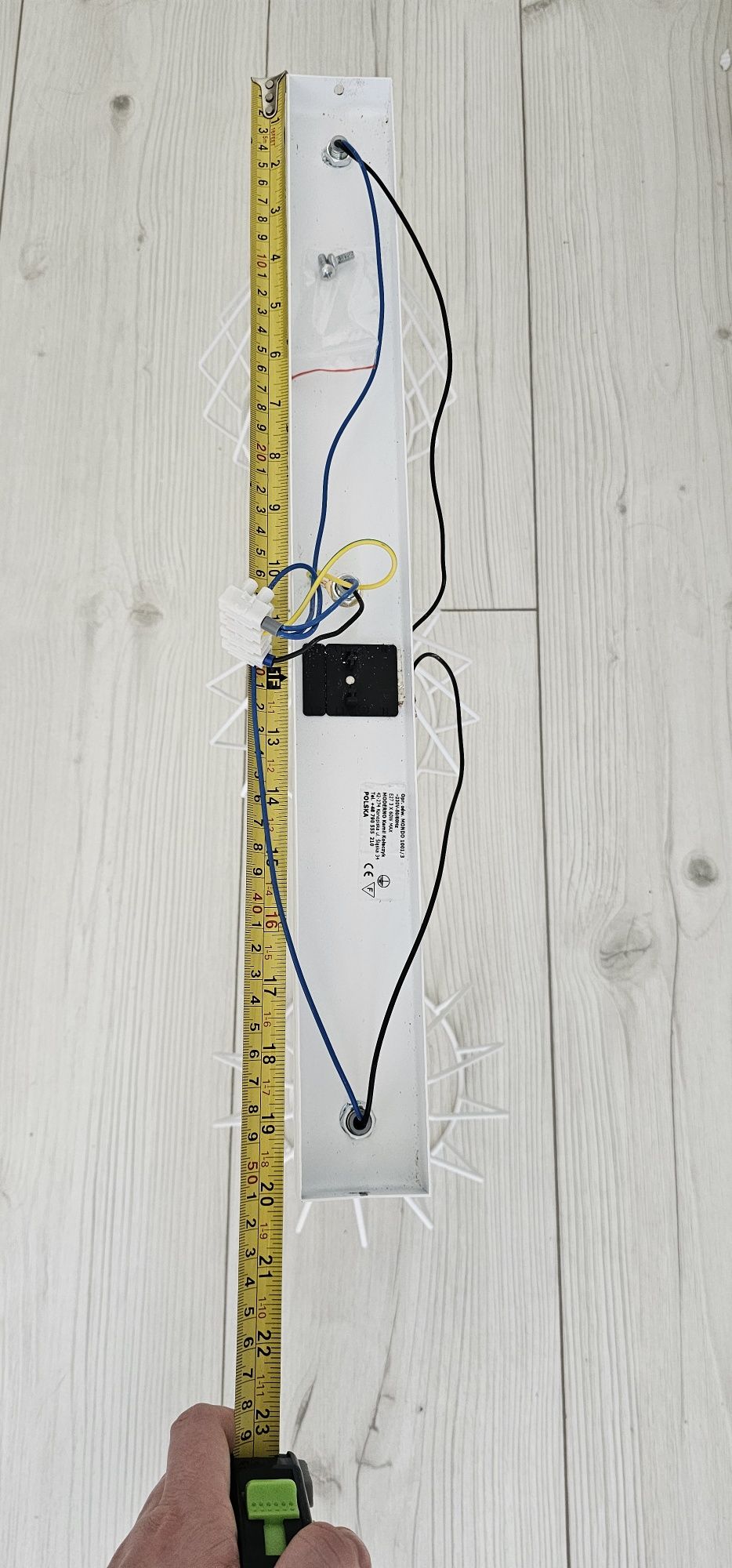 Biała NOWA lampa loft (diament, brylant) - 3 reflektory