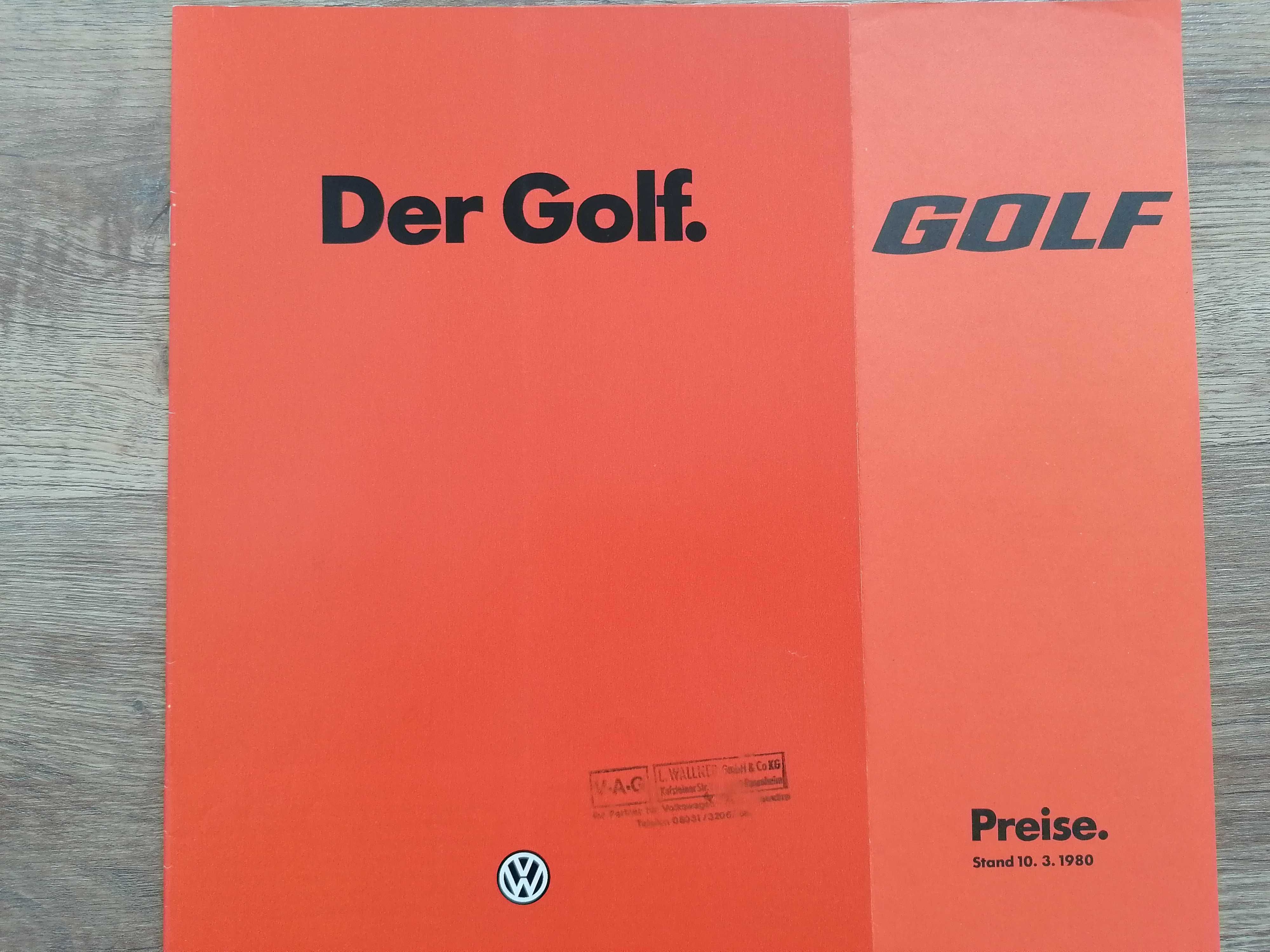 Prospekt VW Golf I  C, CL, GL, E, GTI