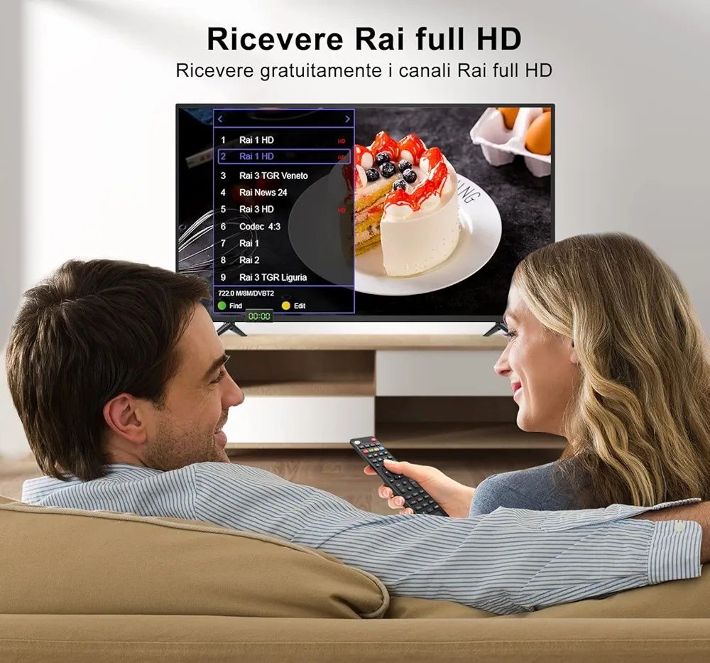 DVB-T2 Dekoder cyfrowy USB WiFi