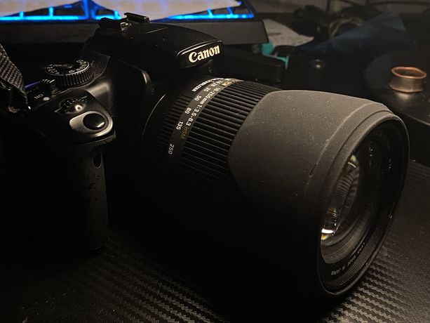 Aparat Canon 400d i obiektyw sigma dc 18-250mm 1:3.5-6.3 HSM
