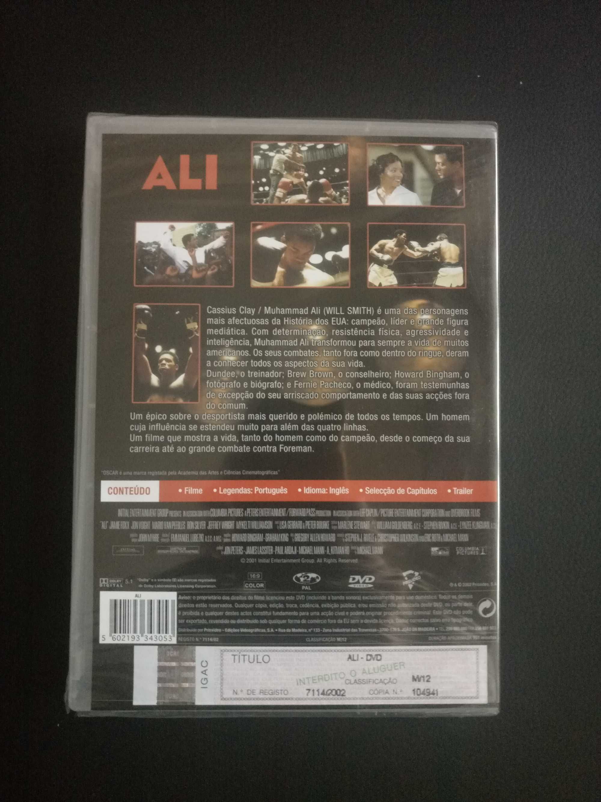 Ali DVD - Will Smith -  NOVO EMBALADO em plástico